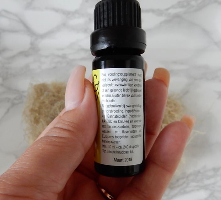 CBD olie achter