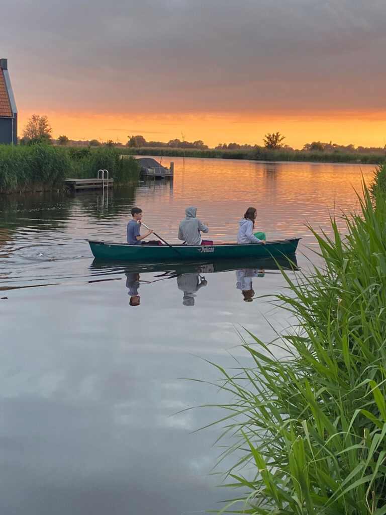 zonsondergang Langelille